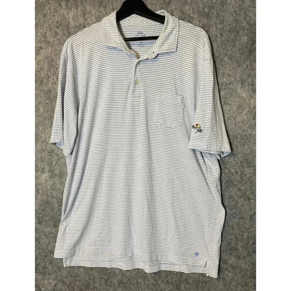 Peter Millar Striped Lightweight Golf Polo - XL - Picture 1 of 5